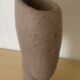 Vintage vase made of raw clay