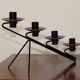 Vintage Metal Coasted  Candleholder