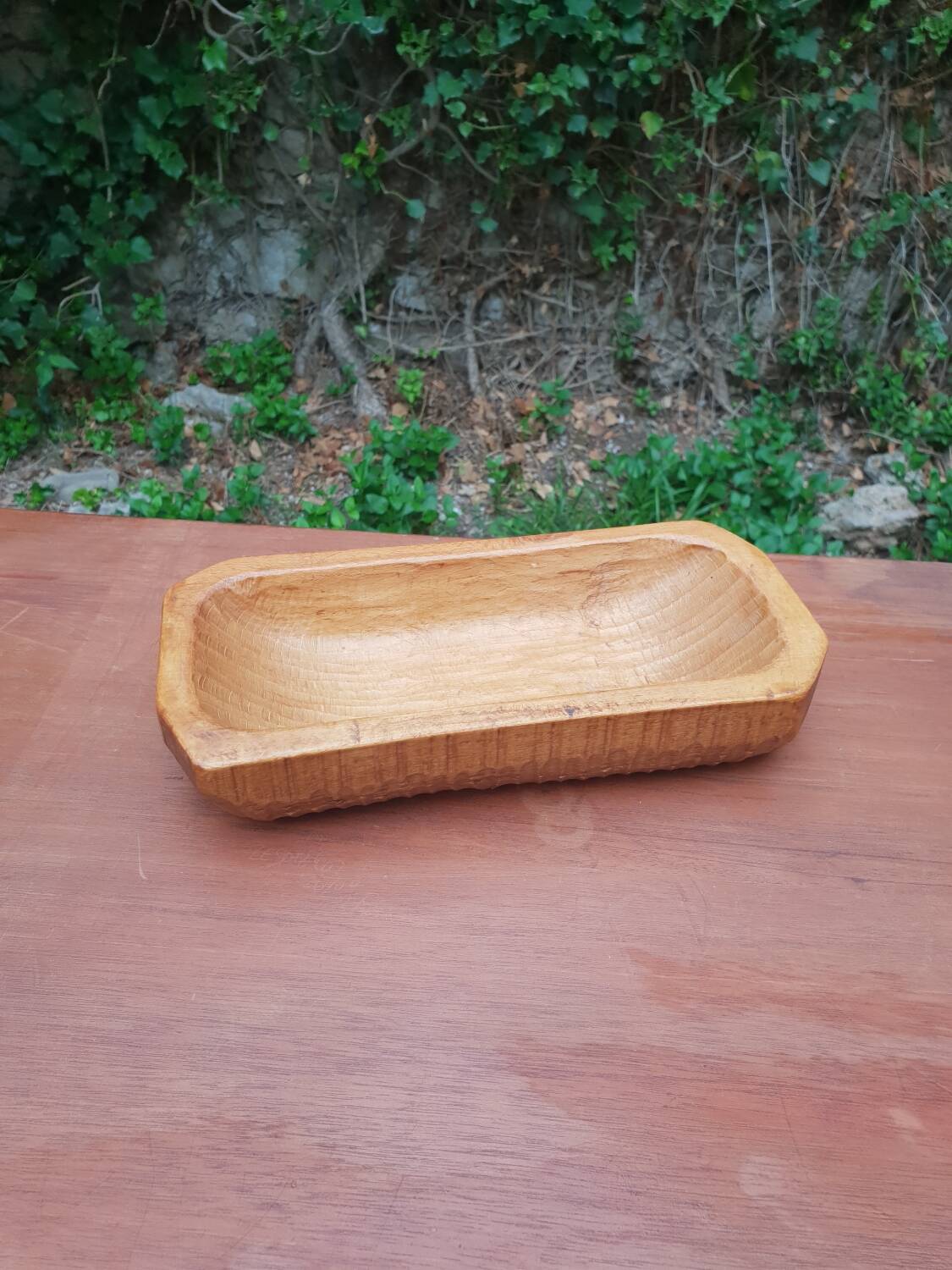 Vintage wooden pocket emptier