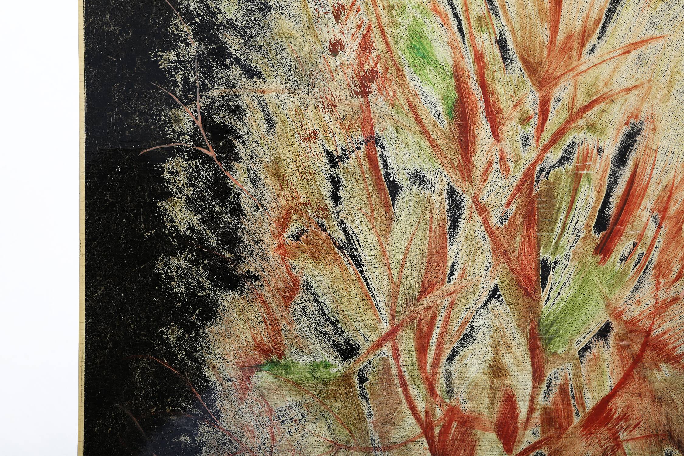 Rare painted coffee table by De Coene Frères, Belgium 1950s