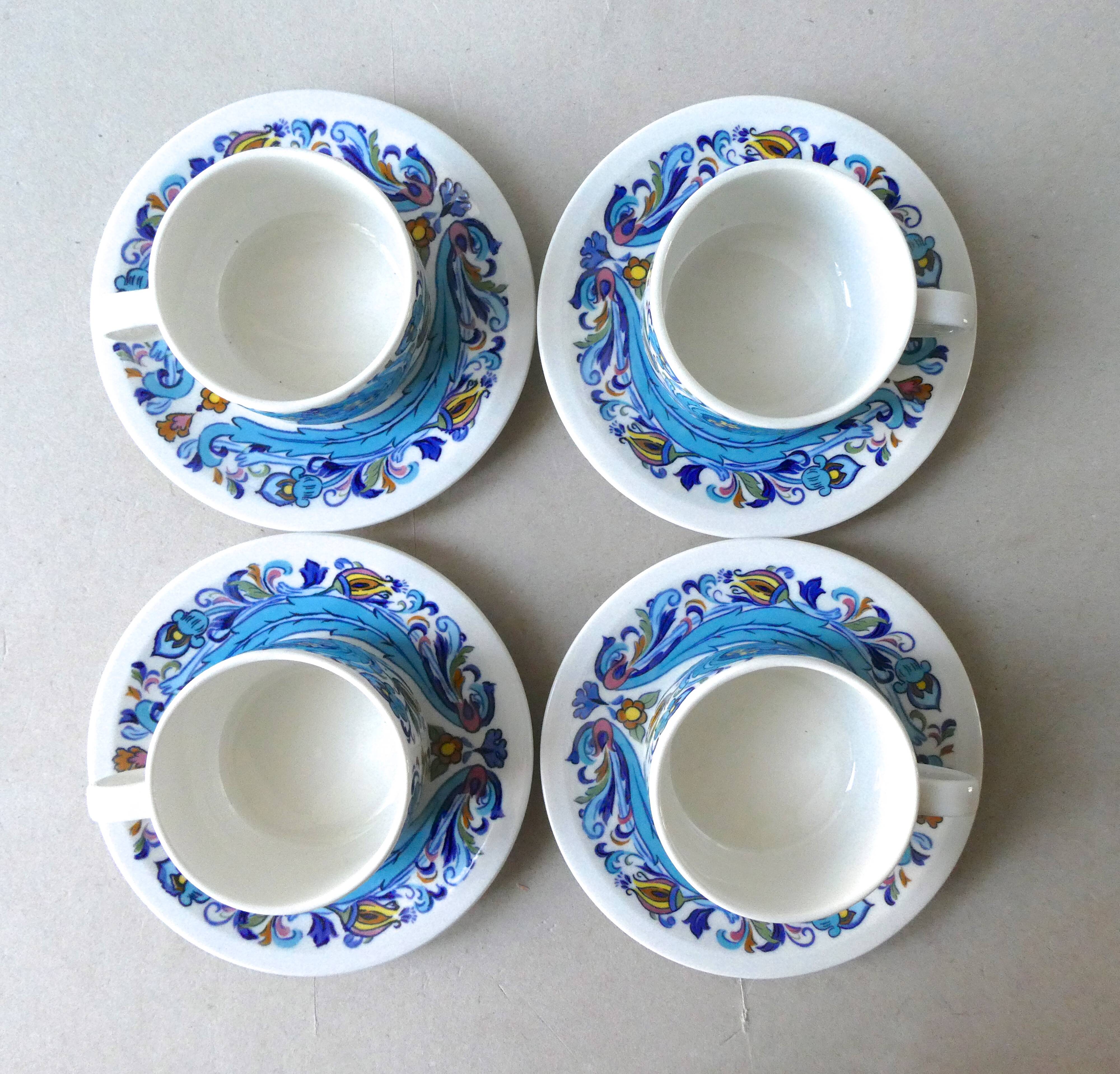4 cup and sub cup set, Villeroy - Boch, model Izmir