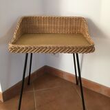 Rattan bedside