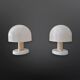 Space age mushroom lamps by Harvey Guzzini, Italy 1960s