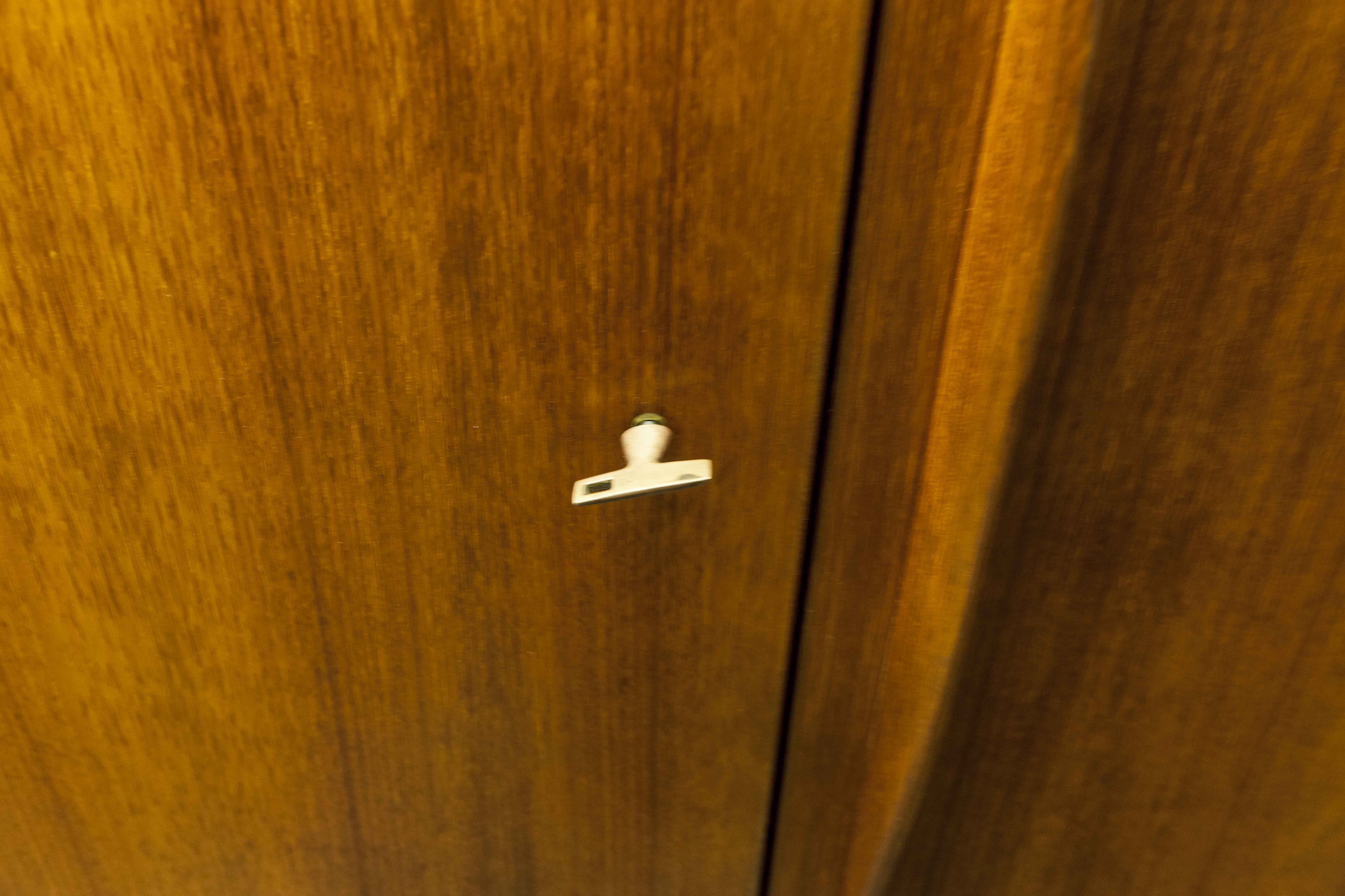 Scandinavian teak cabinet 4 doors 2+1 drawers wardrobe 1960
