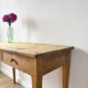 Farmhouse table with 2 large drawers