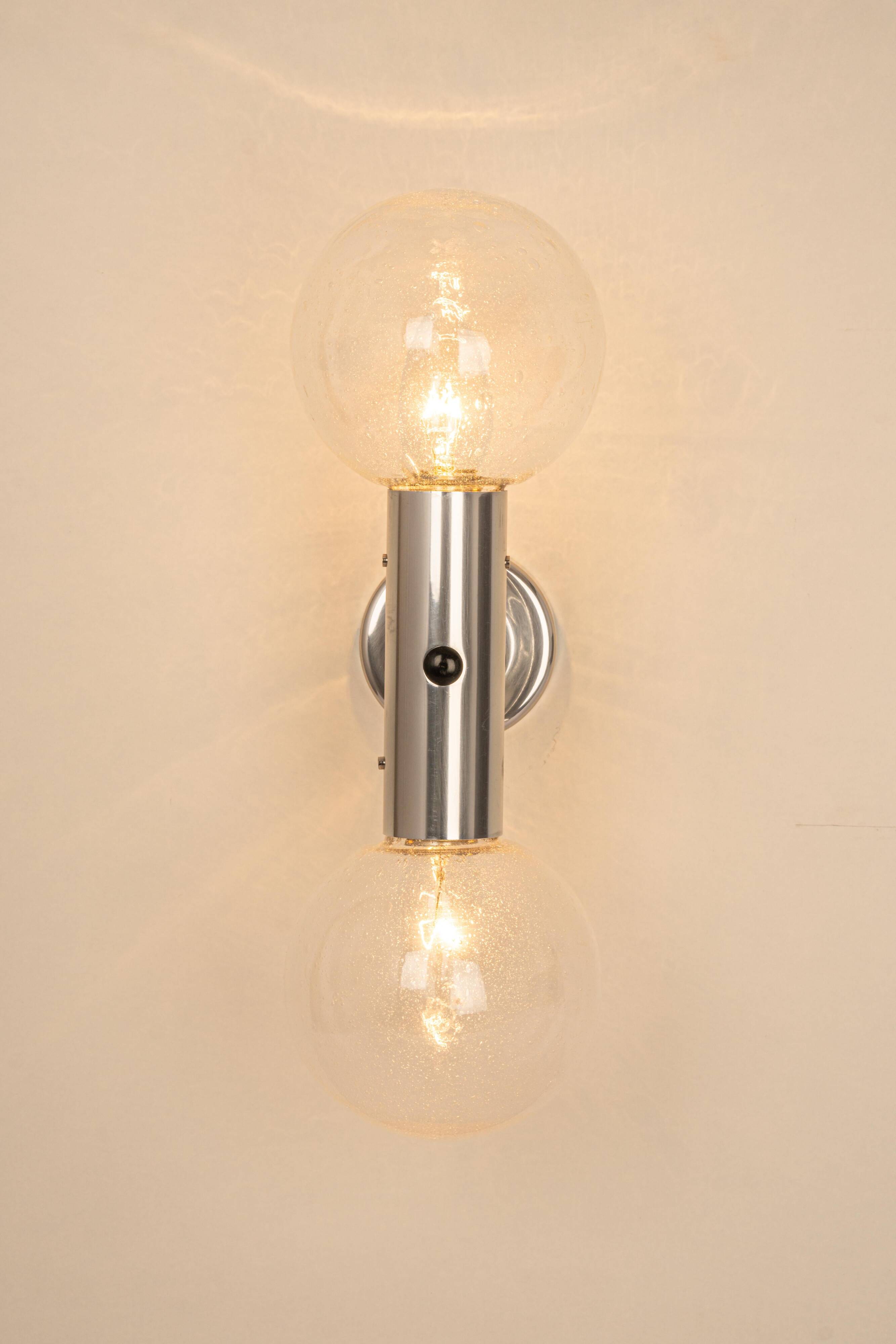Pair of Atomic wall sconces Kalmar, Austria, 1960s