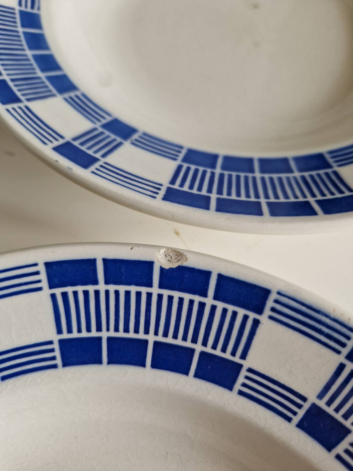 Set of 6 Badonviller Nil Model soup plates