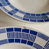 Set of 6 Badonviller Nil Model soup plates