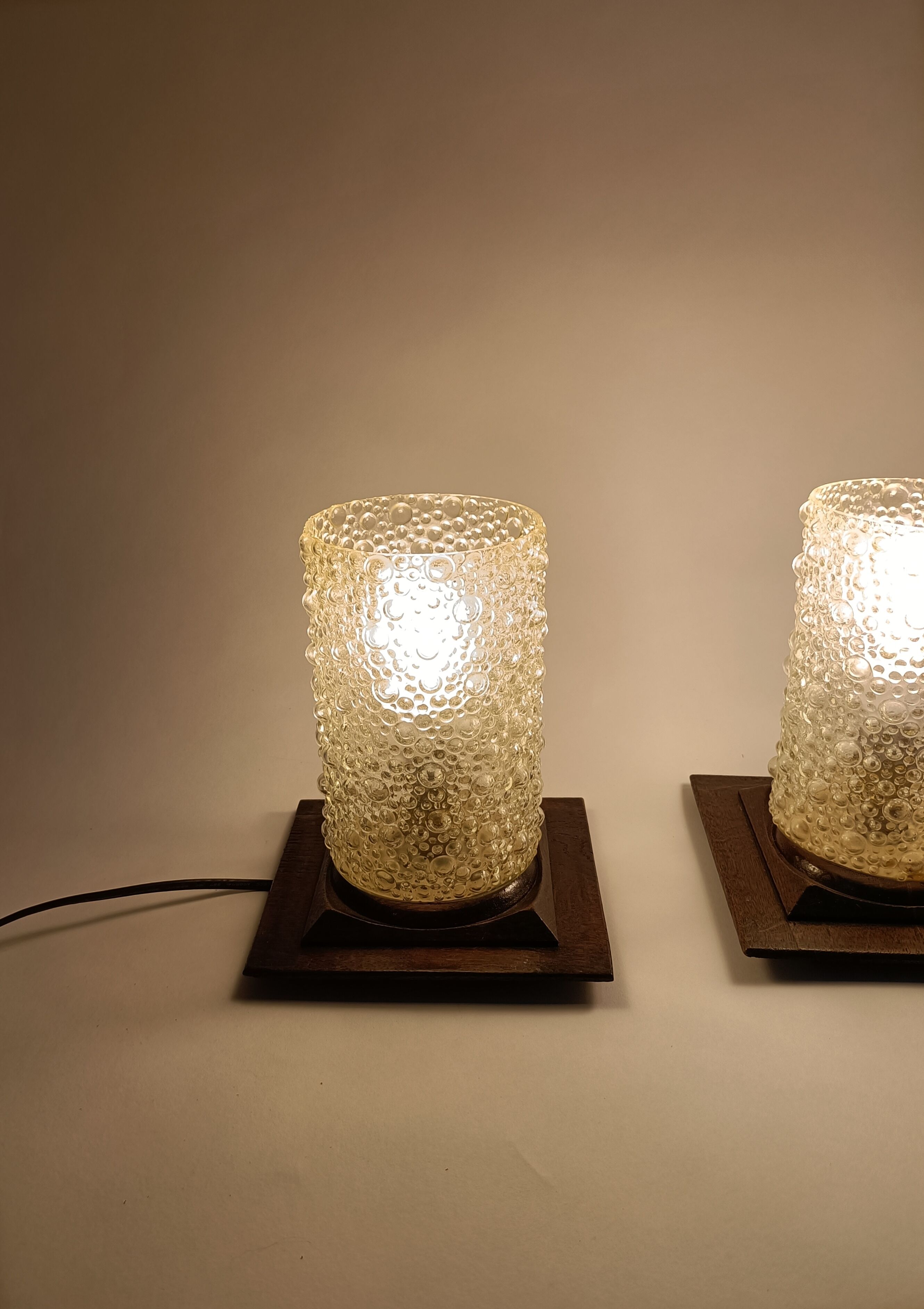Pair of bedside lamps 1950