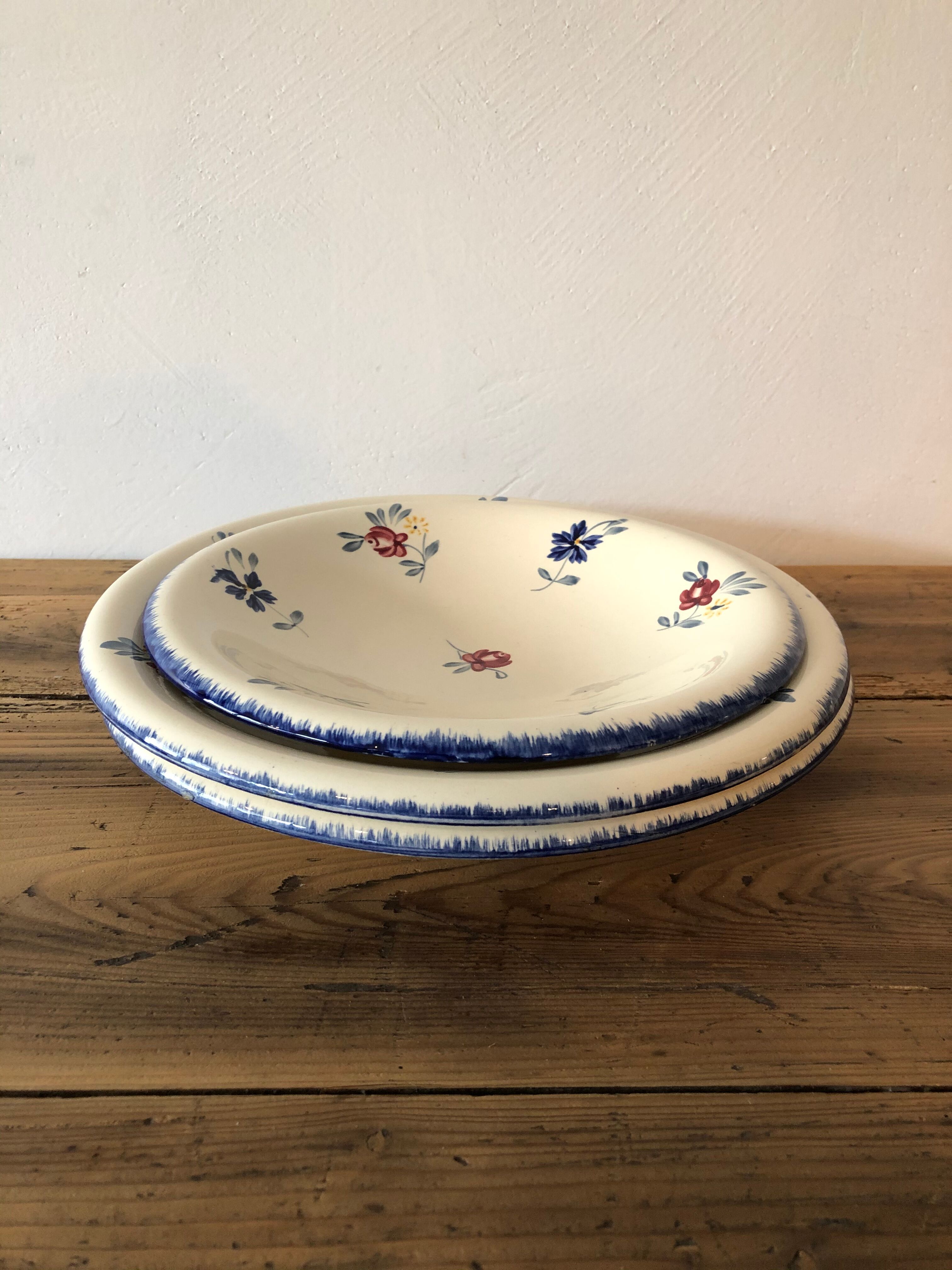 3-course vintage service, Digoin Sarreguemines