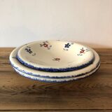 3-course vintage service, Digoin Sarreguemines