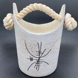 Ice bucket / Vallauris ceramics by Henri Cimal for the Palissy gallery