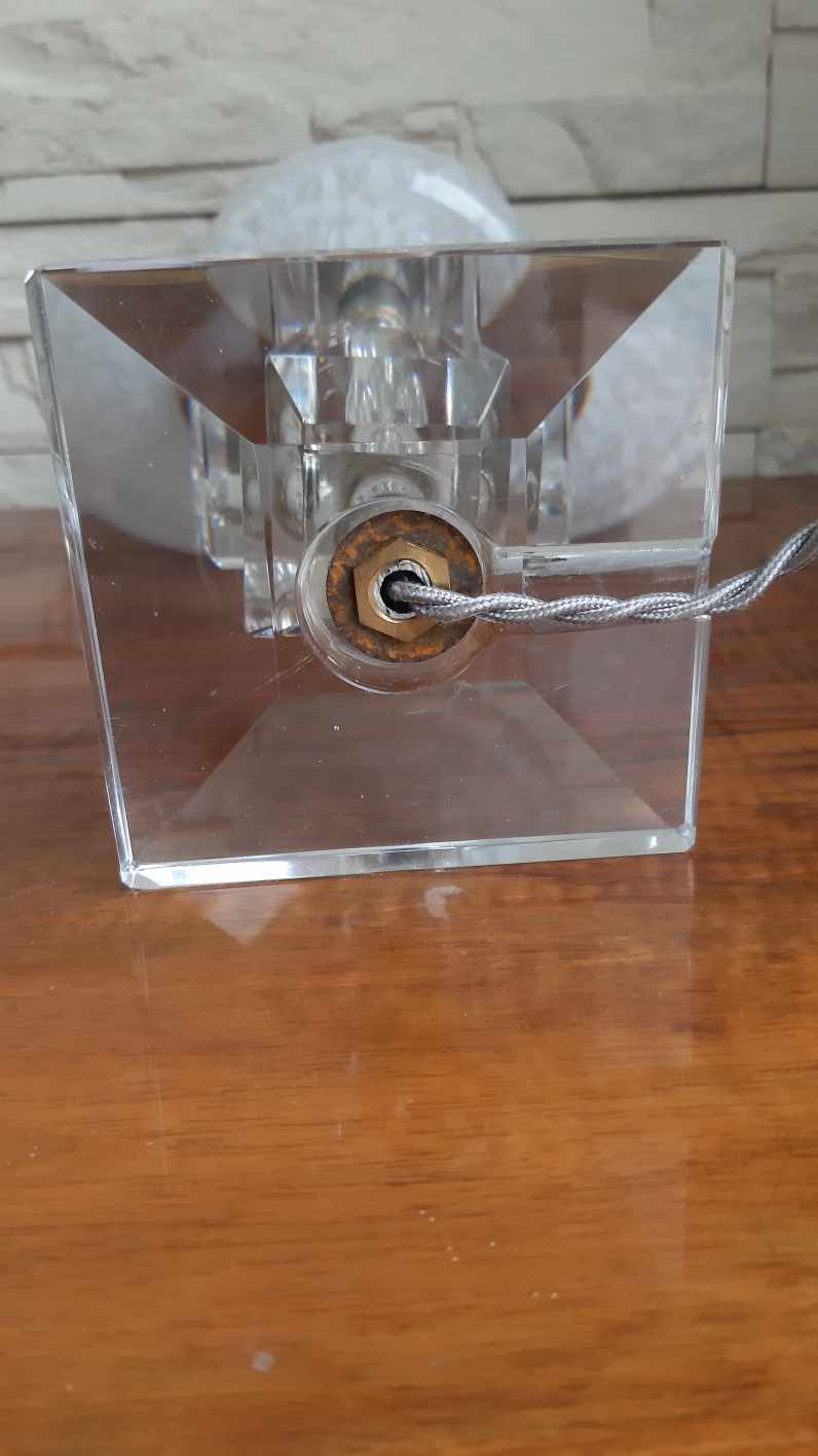 Vintage glass table lamp