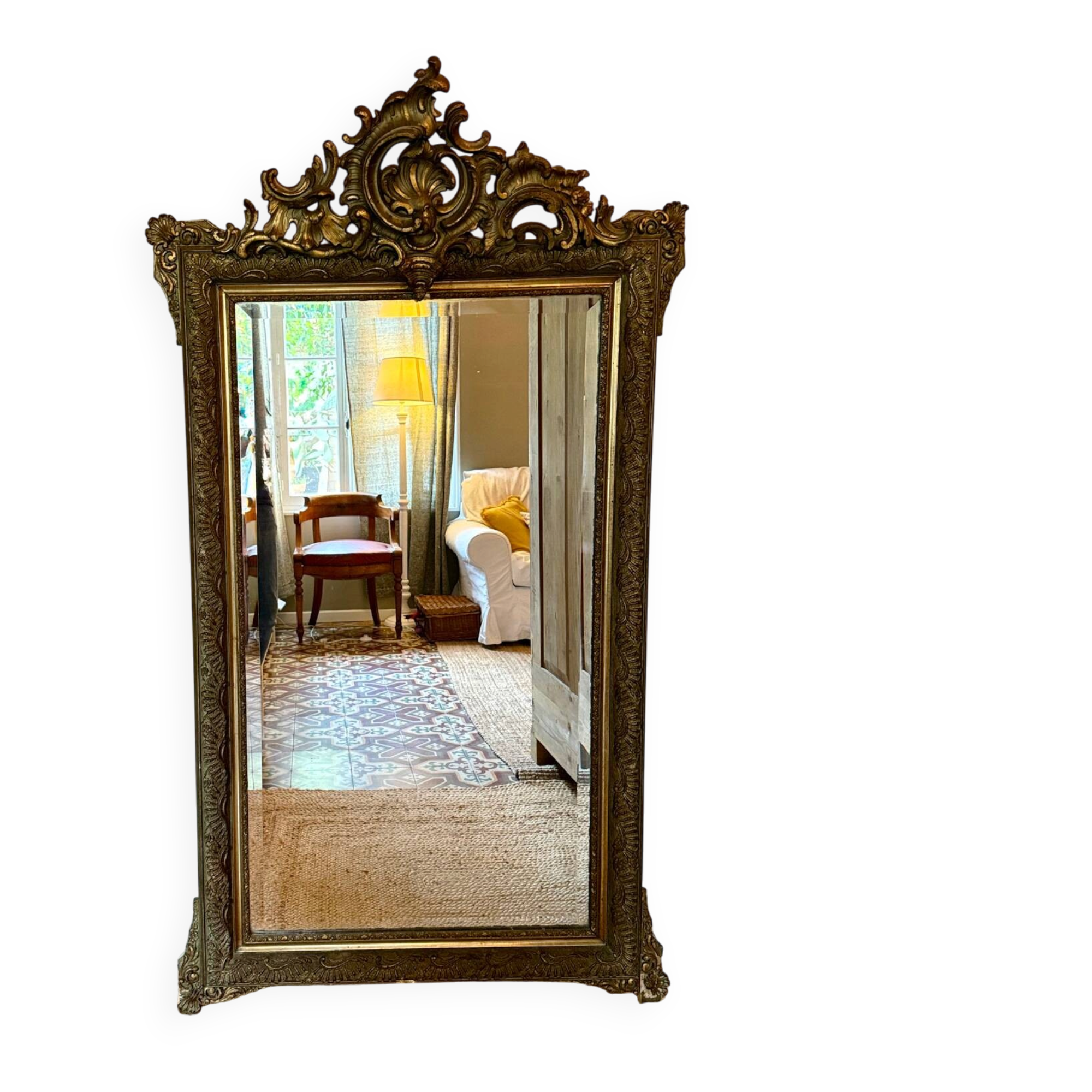 Antique mirror from the Napoleonic era.