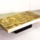 Bernhard Rohne Brutalist Etched & Oxidized Rectangle Coffee Table, 1960s