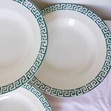 6 soup plates from Digoin Sarreguemines