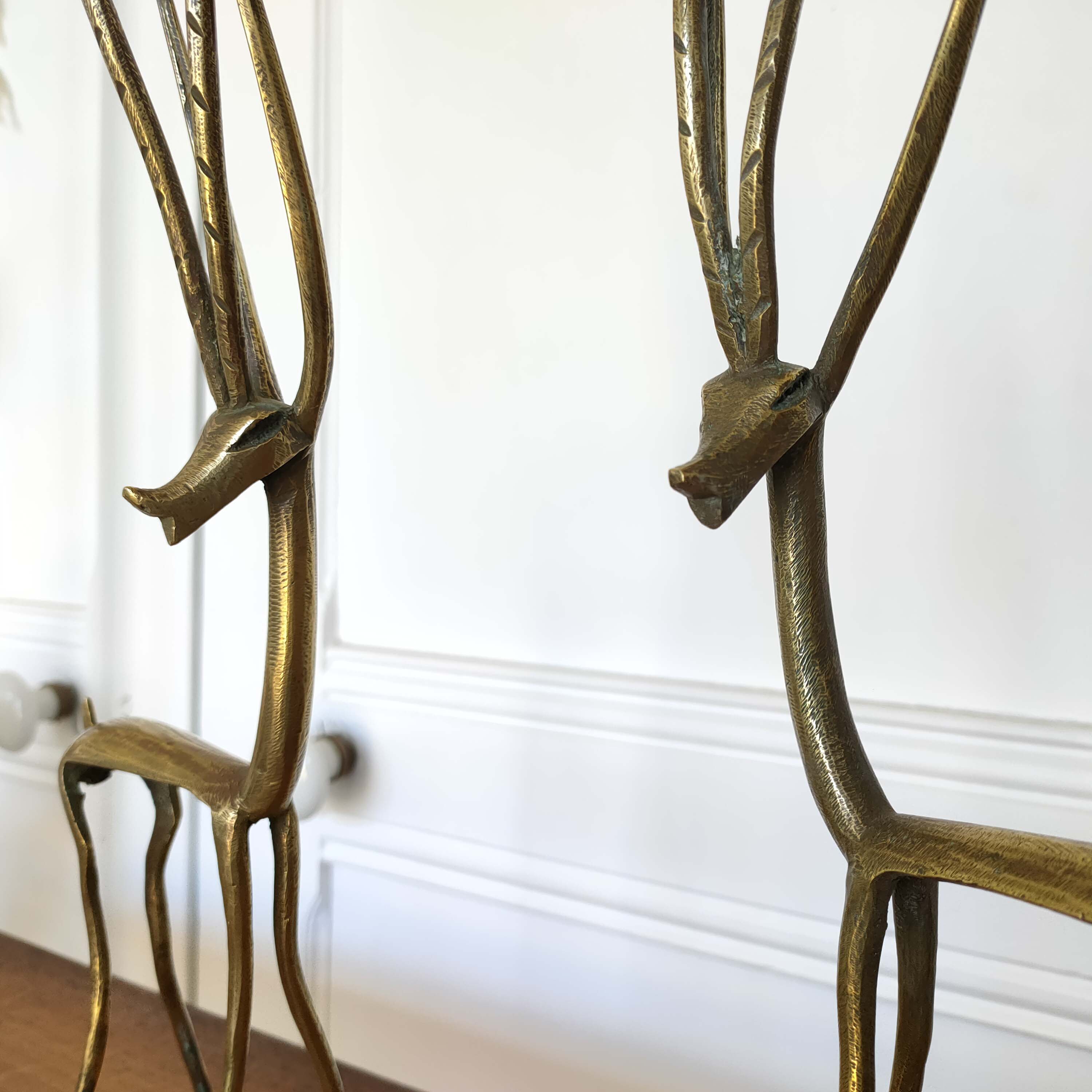 Brass gazelle antelopes