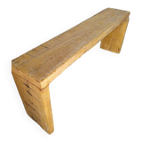 Bench 120 cm patinated solid wood