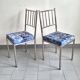 Suite de 5 chaises faux-bambou vintage 1970