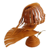 Anthropomorphic wooden lamp 1980