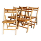 Lot de 5 chaises en pin massif
