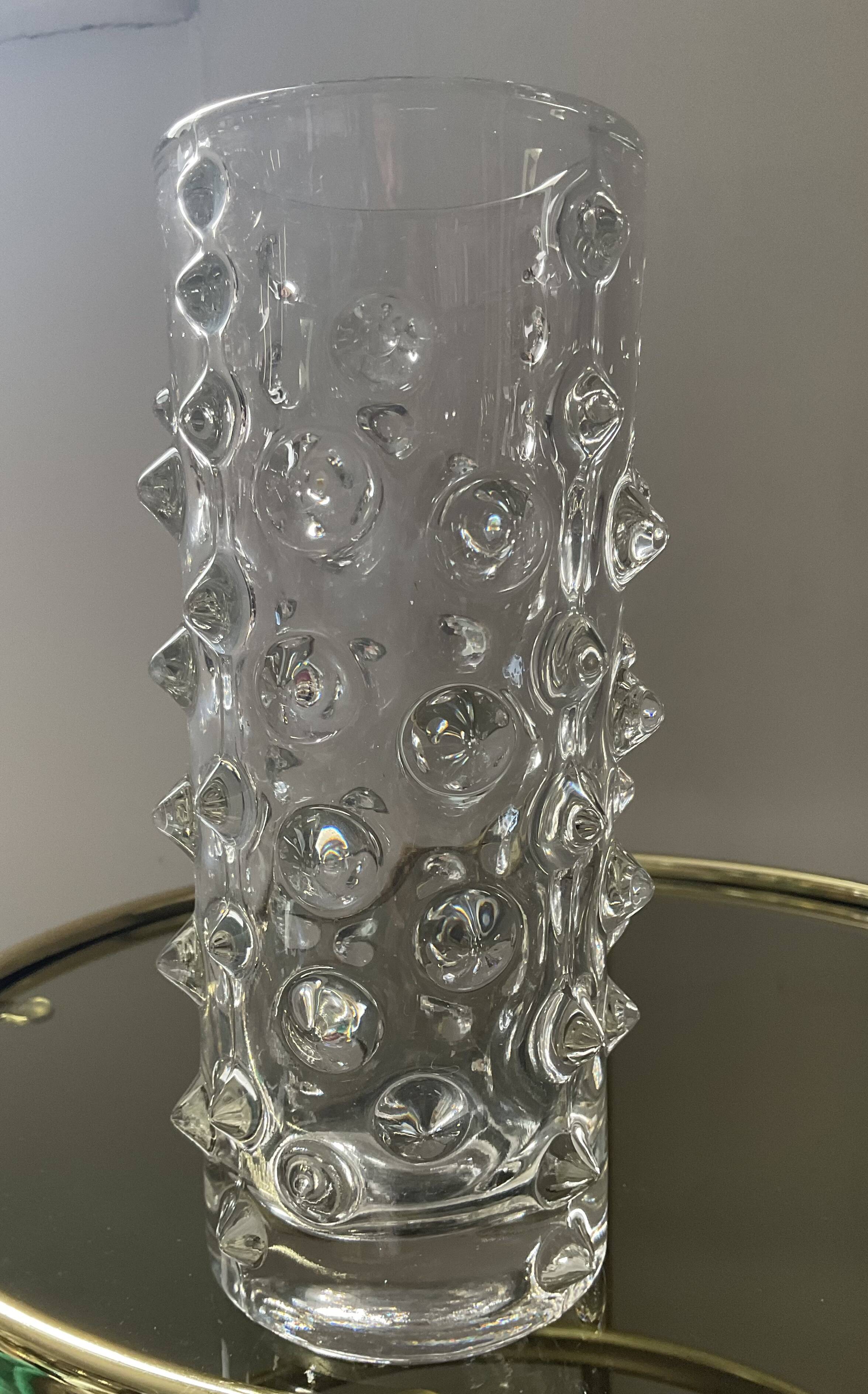Vintage glass paste vase