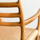 Fauteuil rare modèle 62 par Niels O. Møller en chêne, Danemark