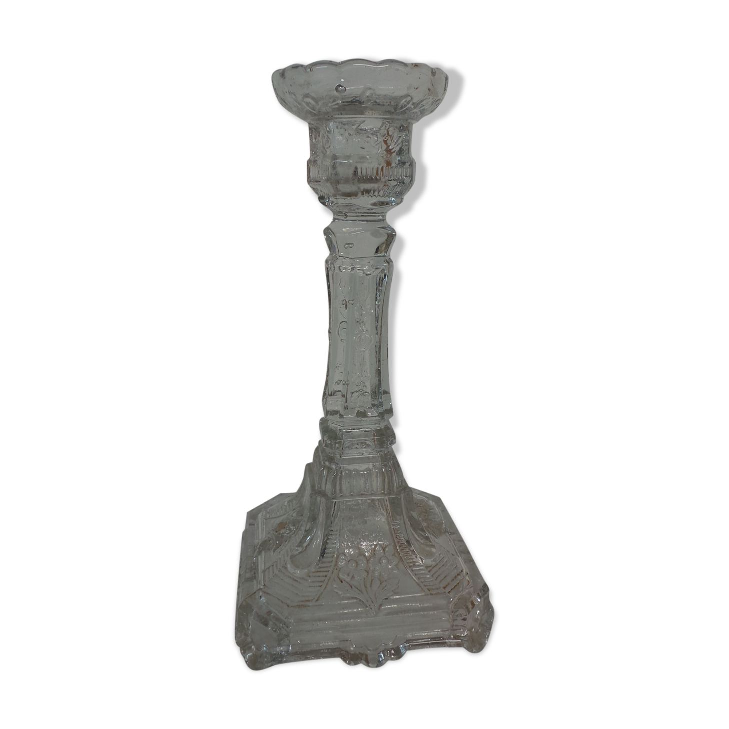 Glass candlestick candlestick