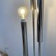Lampadaire vintage metal chromé