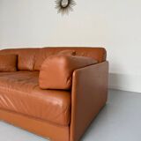 DESEDE ds 76 vintage design camel leather 2-seater sofa