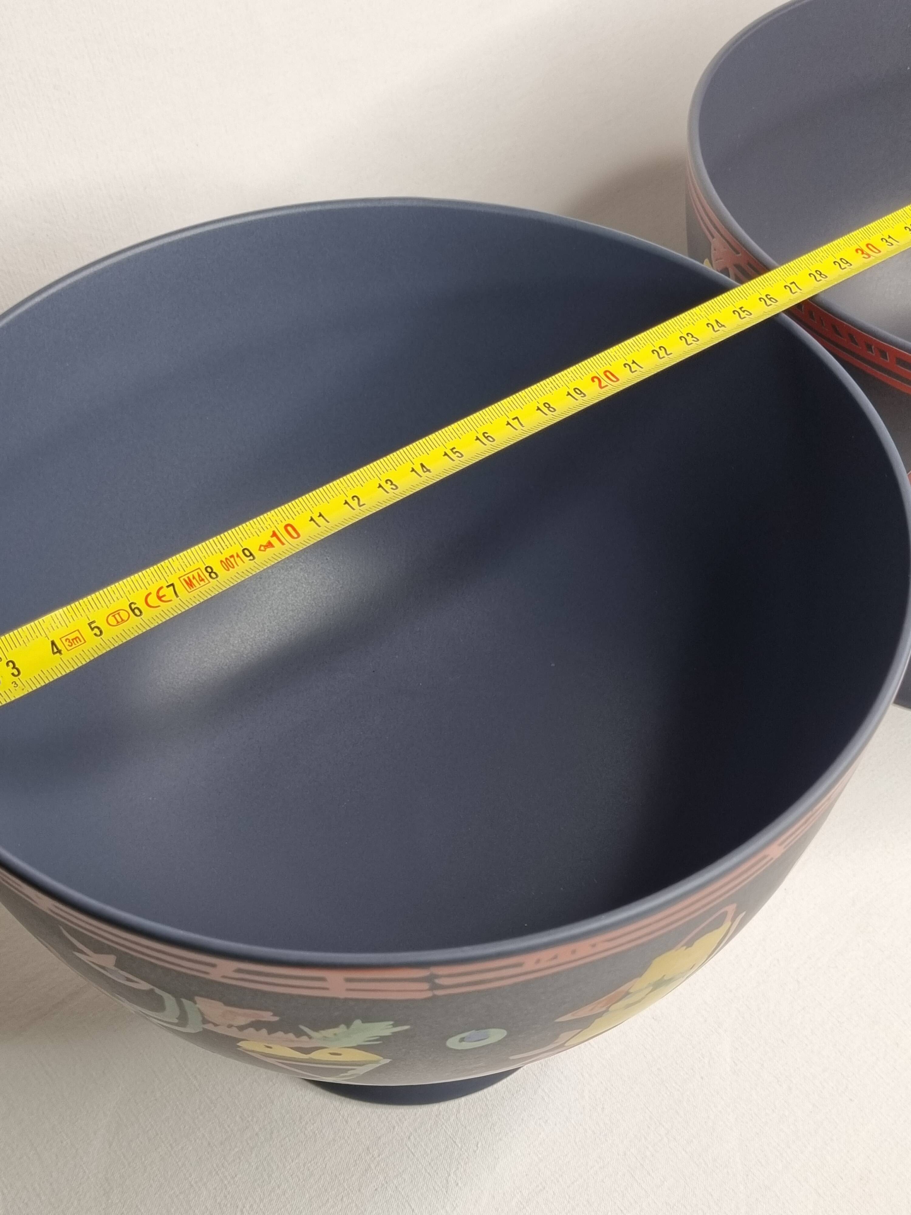 Pair of Rosenthal Liguria bowls by Gilbert Portanier, 1970s, 26 cm