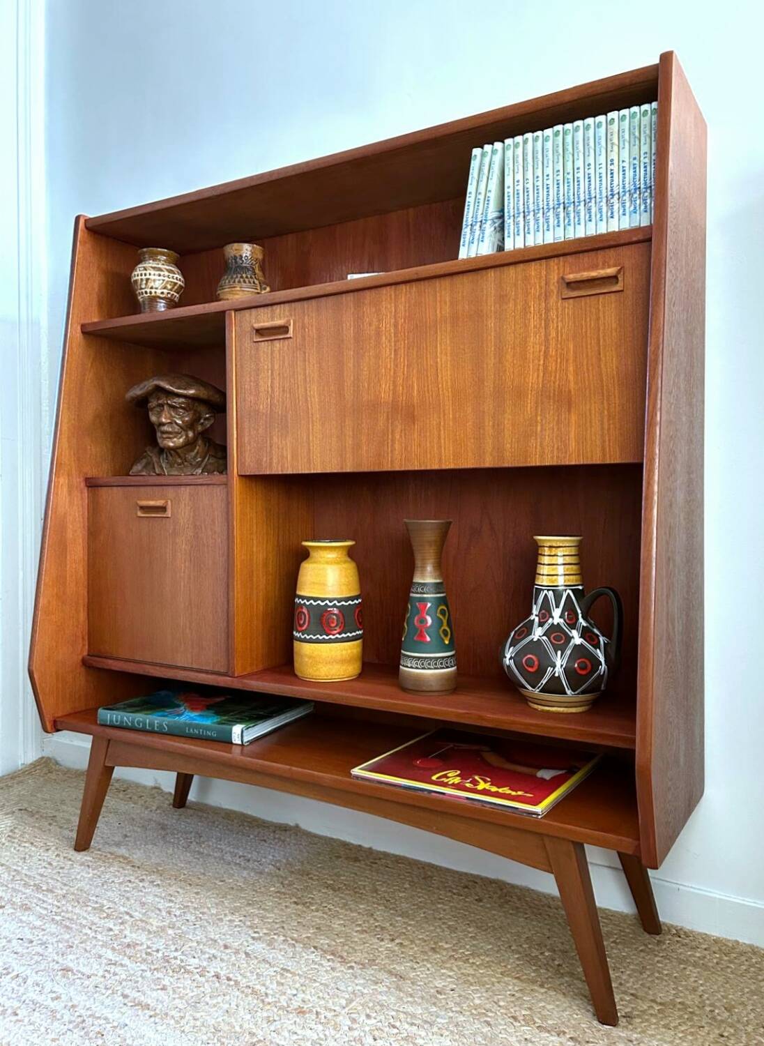 Buffet haut vintage en teck