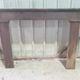 Country-style fireplace surround - stained poplar - late 19th century