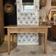 Nino desk, solid wood, drawer.