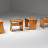 Charlotte Perriand stools les Arcs - 1960's