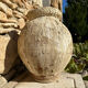 Ancient terracotta pottery jar from the 19th century.