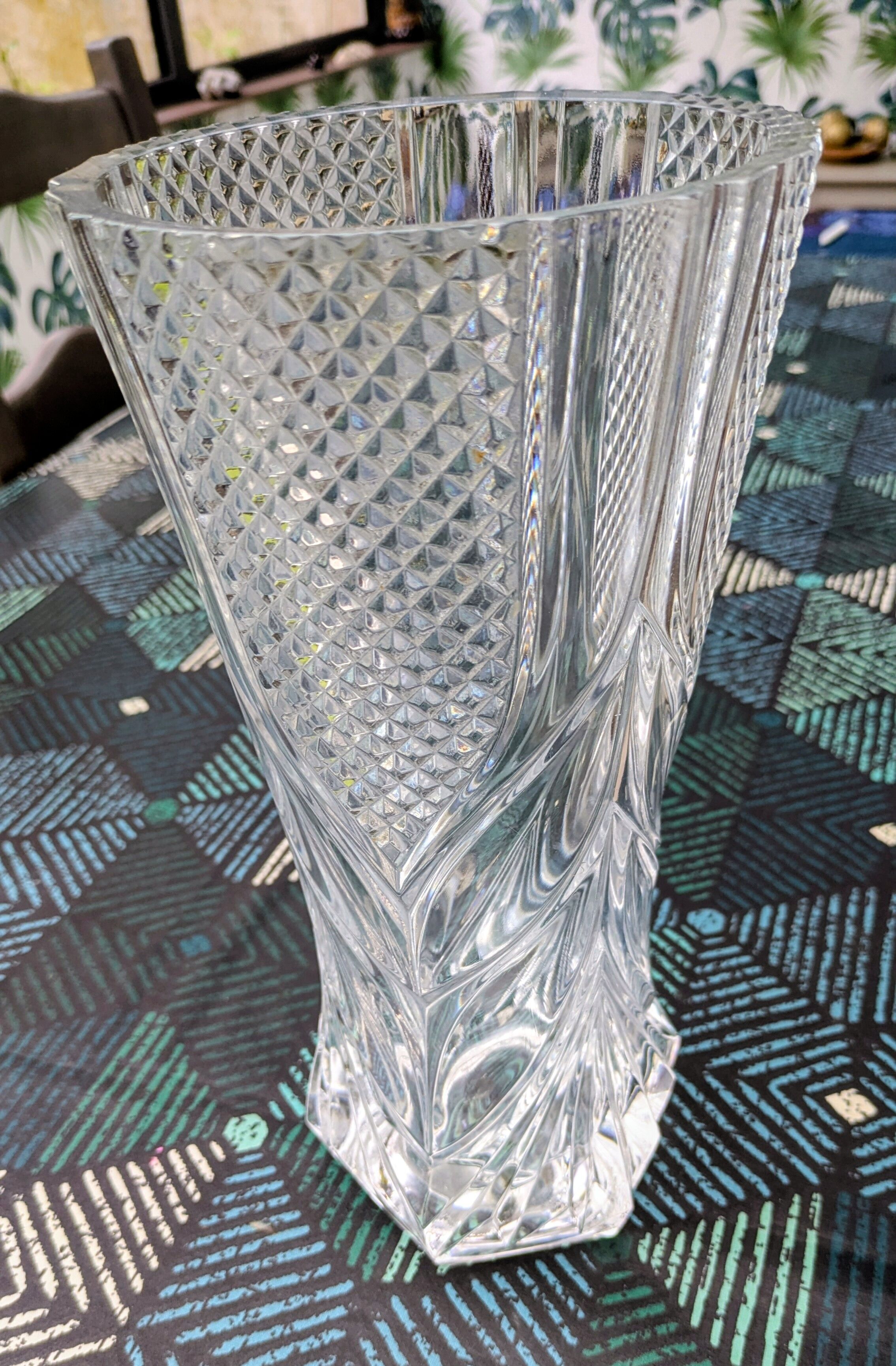 Large crystal vase from Arques