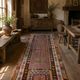 Antique Turkish Kilim Rug Traditional Tribal Runner Hand-Woven
