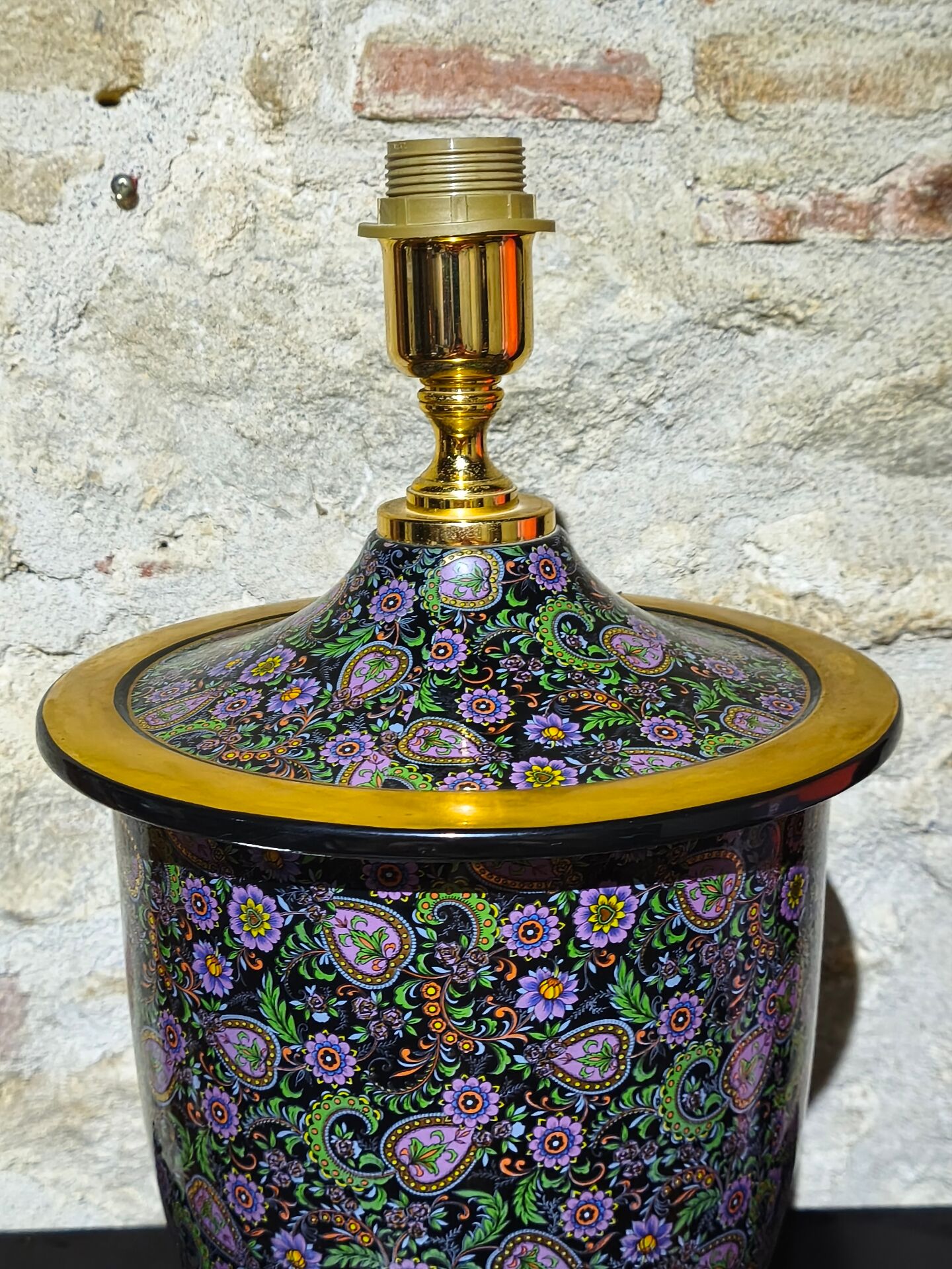 Lampe en porcelaine d'Italie