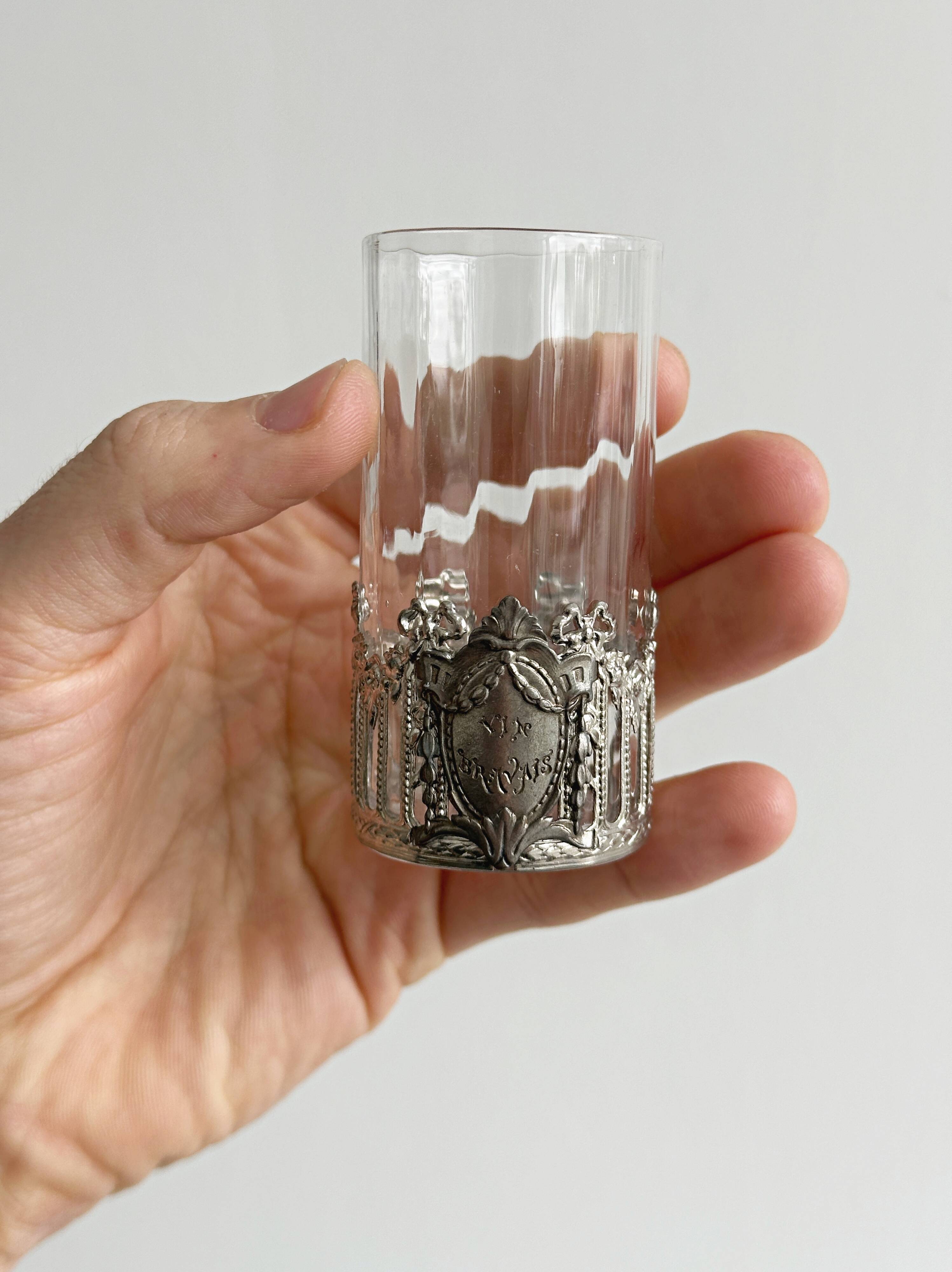 Lot de soliflores en verre cannelé