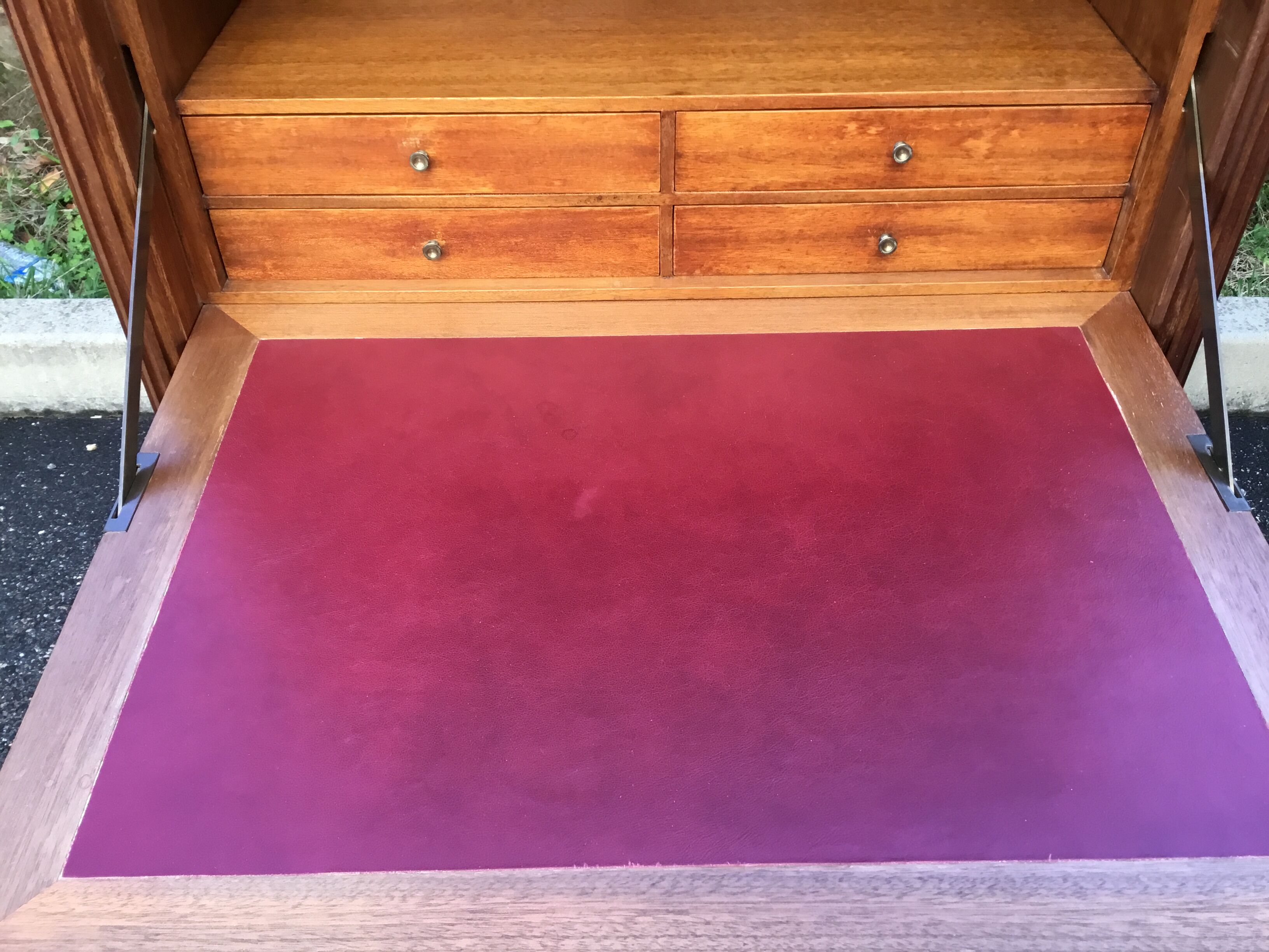 Mahogany secretary Louis XVI style