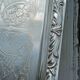 Silver metal serving tray