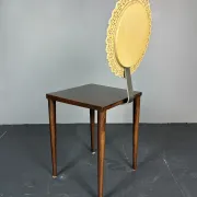 Sculptural Italian Tatlim side chair dining chair by Marco Mencacci 1990s