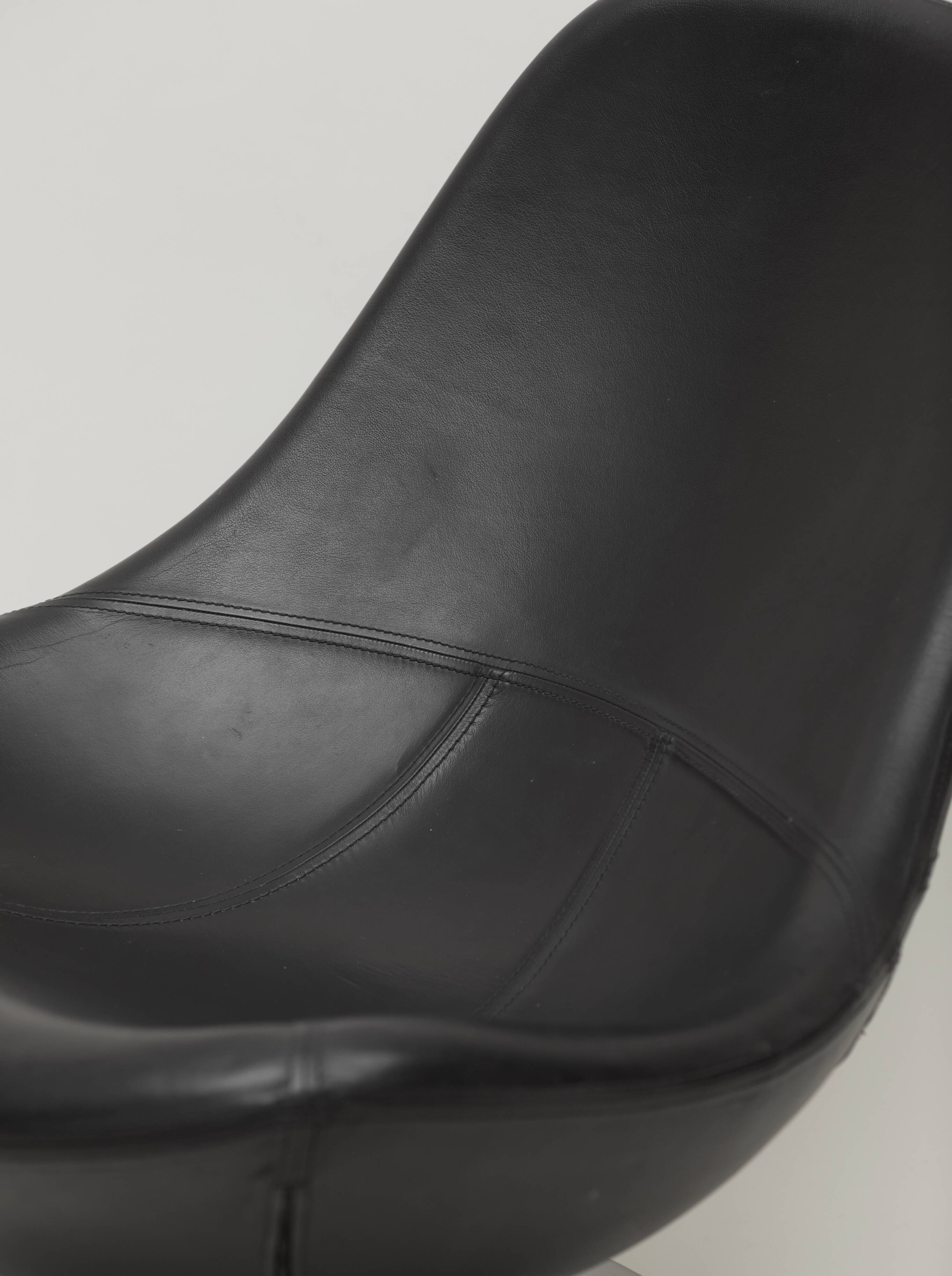 Egg / Tirup leather chair by Carl Öjerstam for Ikea vintage 2007