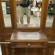 Napoleon III wardrobe in walnut, late 19th century, 3 mirrors, marble.