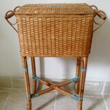 Sewing wicker basket