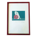 Painting by Michel COLIN (1934) Lithograph No. 6/15 Abstract composition 1970