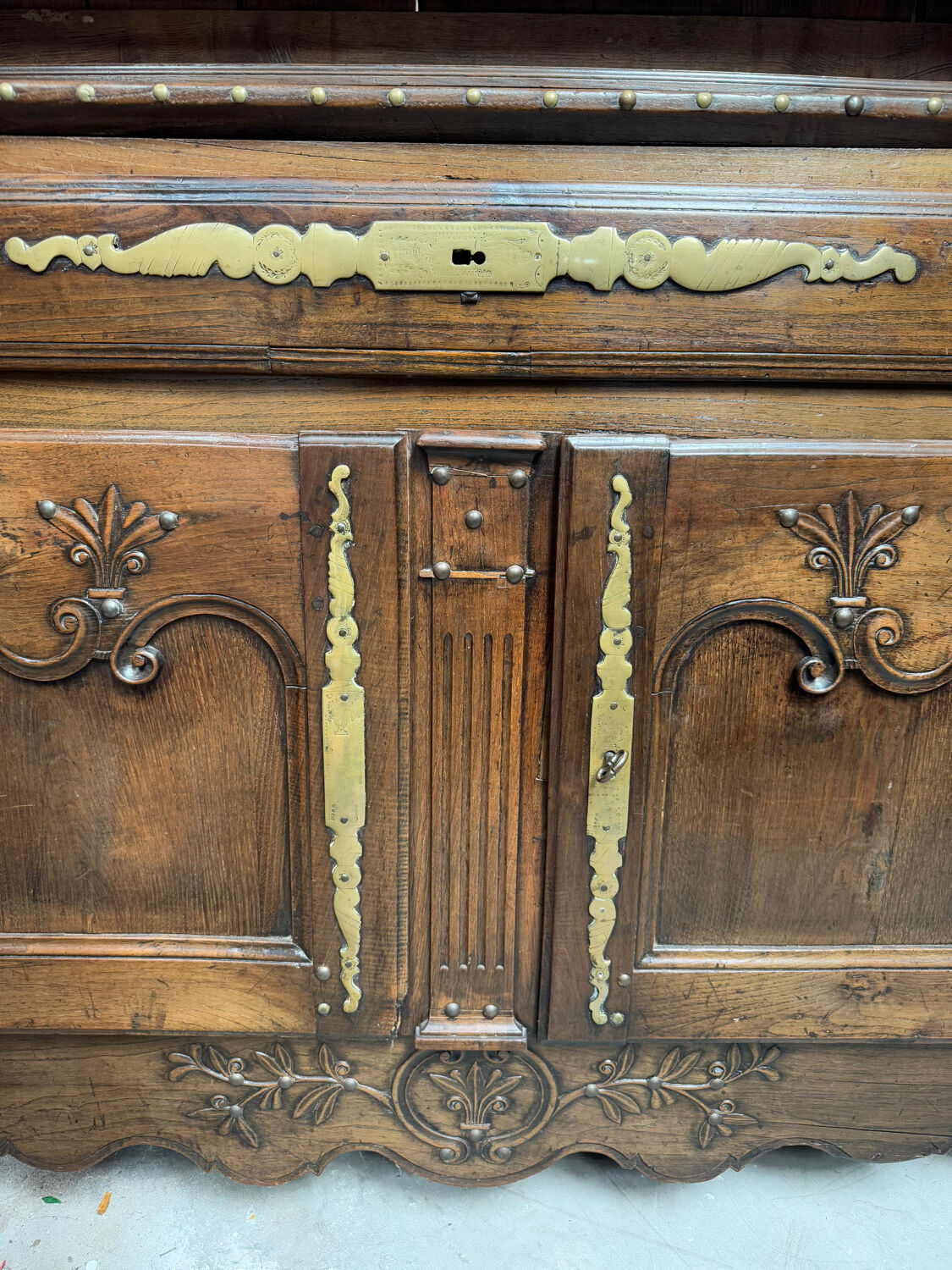 18th Century Breton Sideboard – Two Bodies in Solid Oak