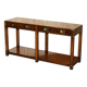 Kennedy Harrods military campaign console with two drawers
