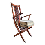 Fauteuil relax vintage 3 positions, meuble siège ancien